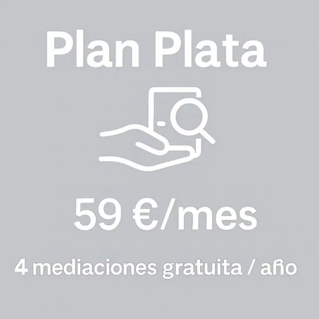 Plan Plata 59 euros al mes, 4 mediaciones gratuitas al año